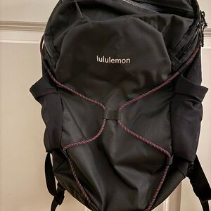 lululemon athletica Black and Red Accent Backpack